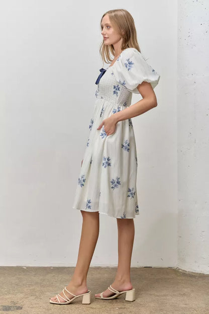 Blythe Dress in Blue Multi- Misses and Plus (S-3X)
