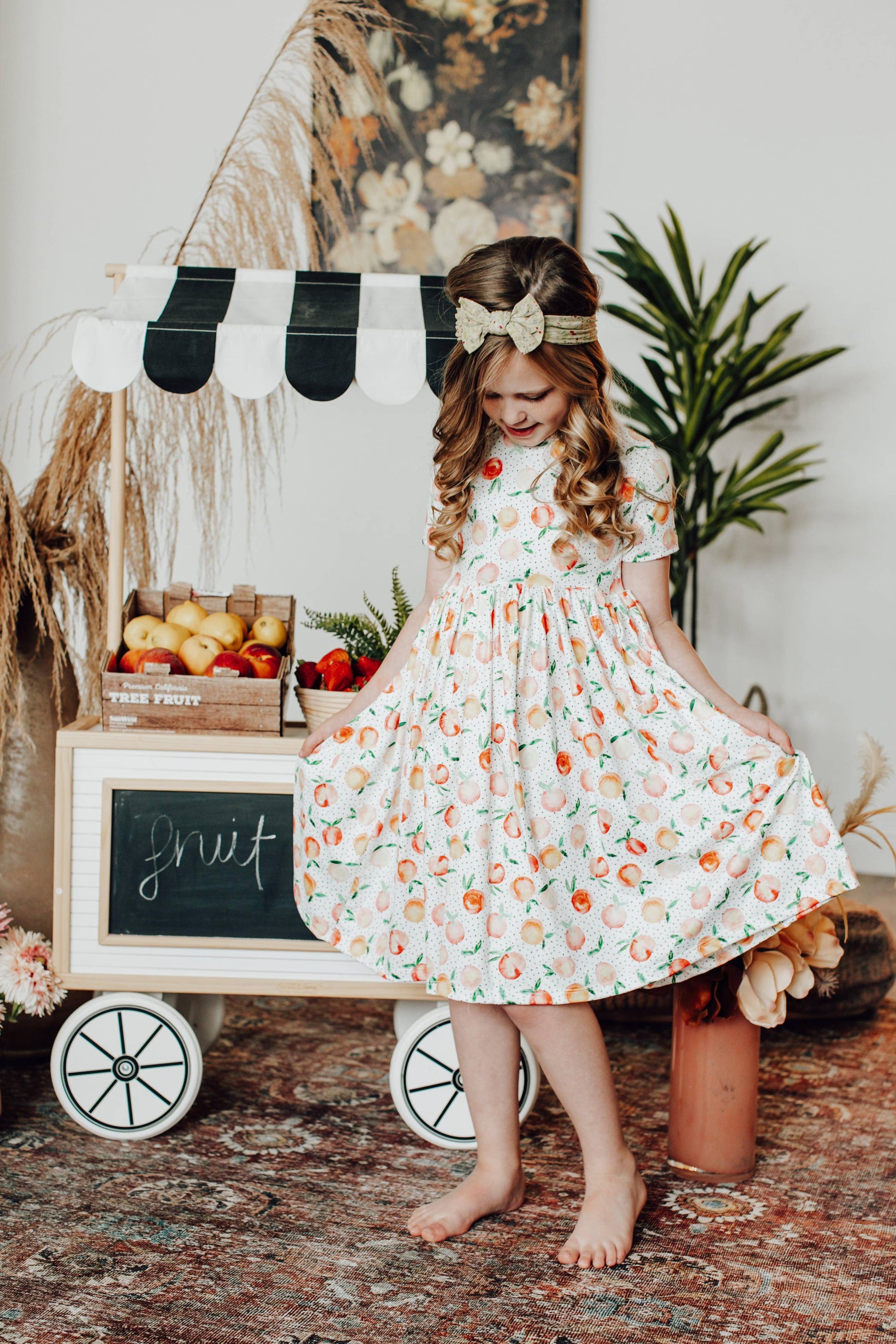 You're a Peach Dress- Girls (2T-7/8) Peach / 3T You're a Peach Dress- Girls (2T-7/8) Peach / 3T
