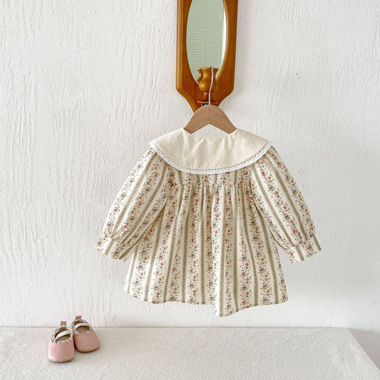 Rosemary Lane Dress in Khaki- Infant/Girls (18M-6)