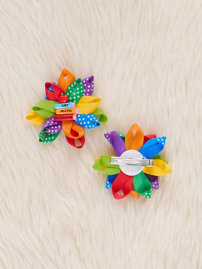 Ribbon Bows in School Celebration- Girl's Accessories