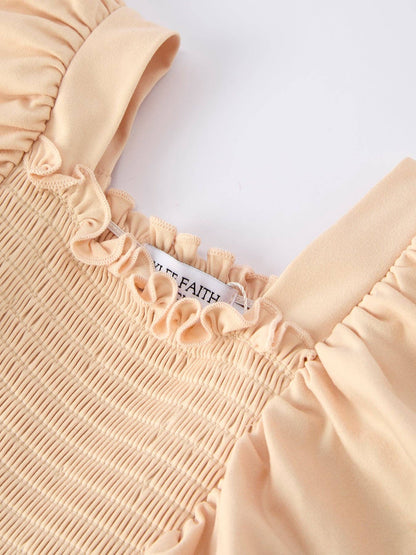 Bohemian Dress in Tan- Girls (2-7)