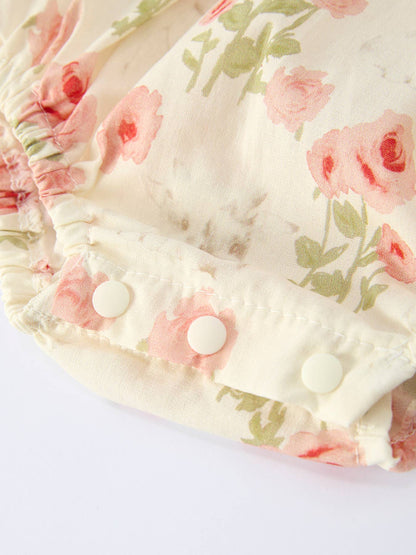 Emmeline Romper in Rose- Infant Girls (6M-24M)