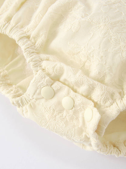 Adelaide Romper in Cream- Infant Girls (6M-24M)