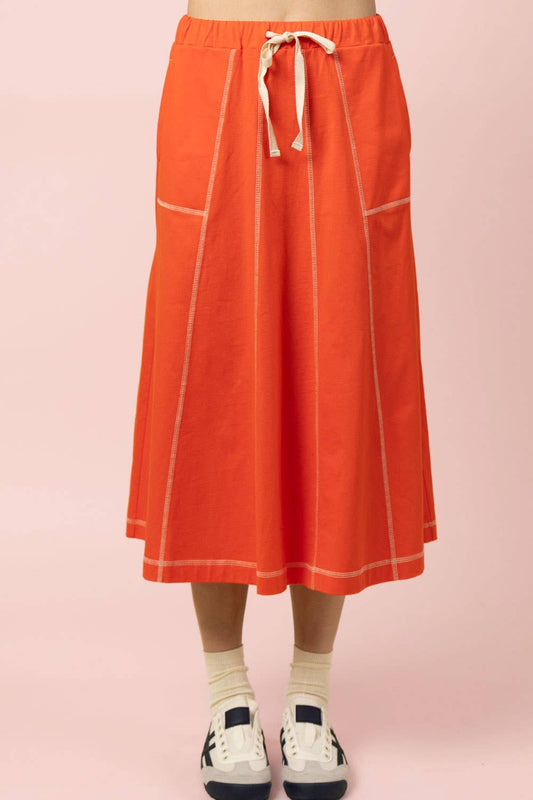 Andie Skirt in Tomato- Misses (S-L)