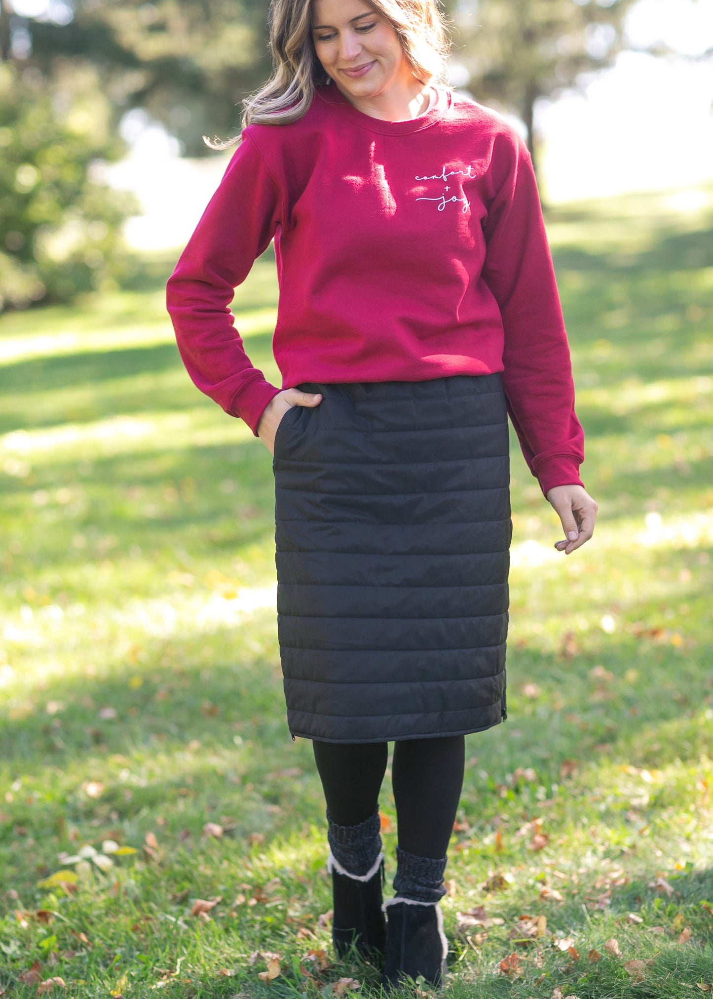 Icelyn Polar Snow Skirt in Black- Misses (XS-XL)