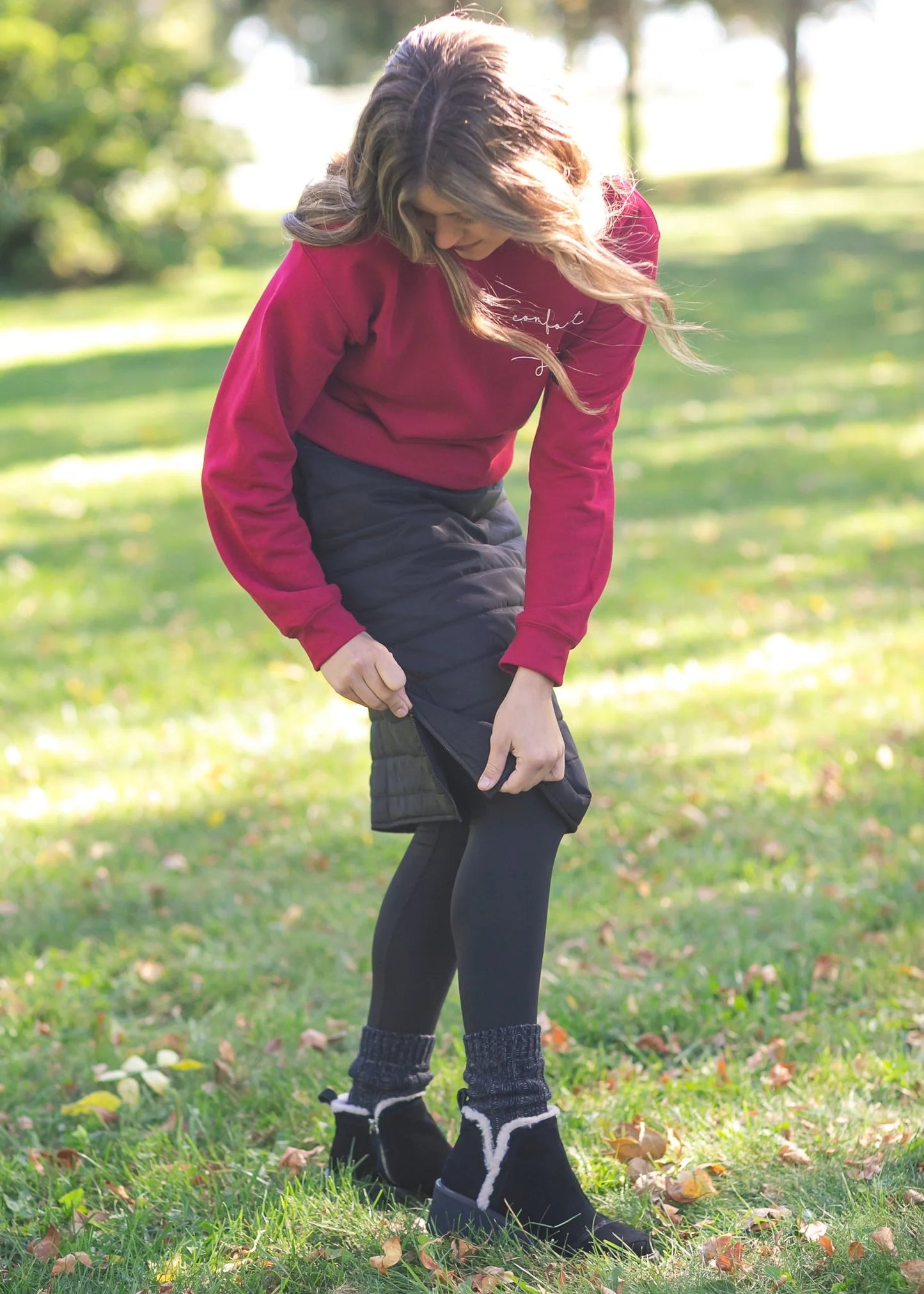 Icelyn Polar Snow Skirt in Black- Misses (XS-XL)