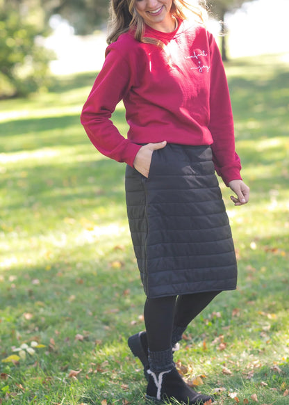 Icelyn Polar Snow Skirt in Black- Misses (XS-XL)