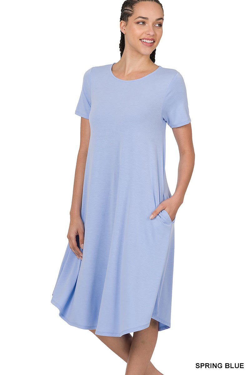 Lexi Dress in Spring Blue- Misses and Plus (S-3XL)