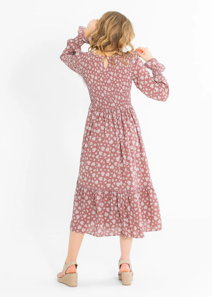 Kelsie Dress in Mauve- Misses and Plus (S-L,3X)