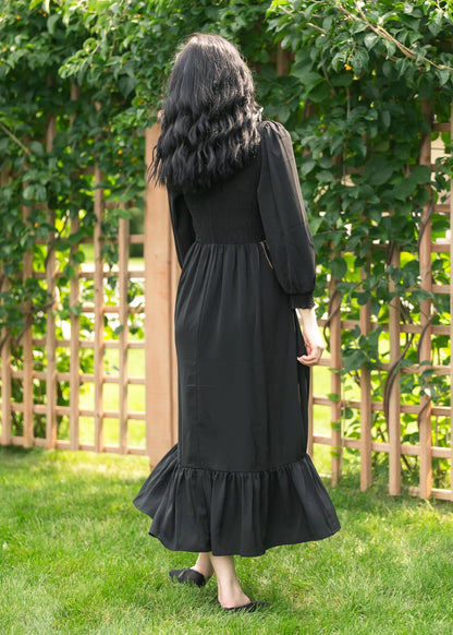 Renee Maxi Dress in Black- Misses (XS-L)