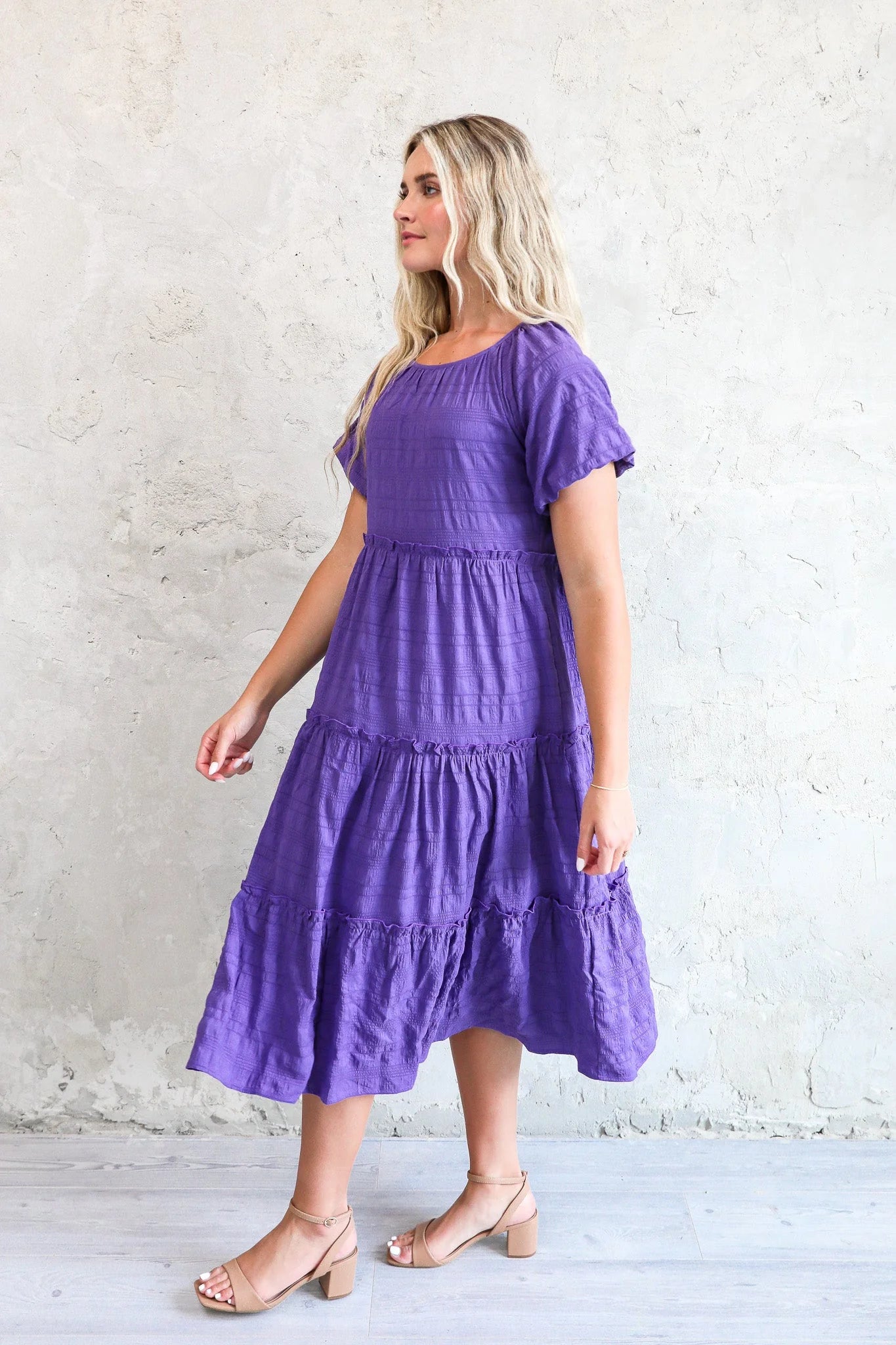 Serena Dress in Dahlia Purple- Misses & Plus (S-4X)