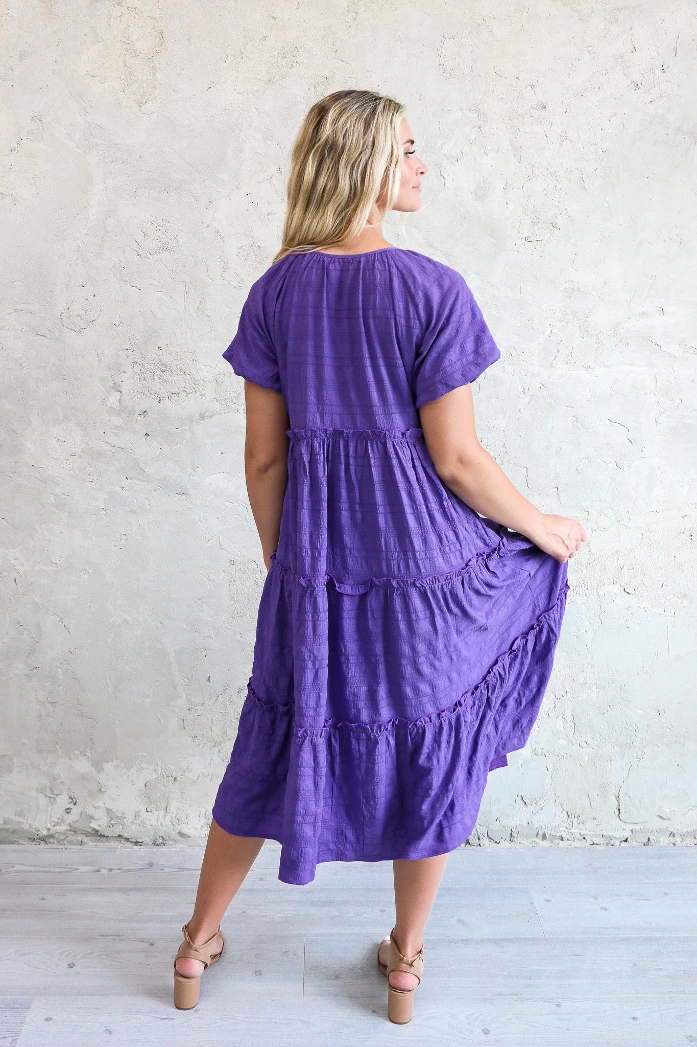 Serena Dress in Dahlia Purple- Misses & Plus (S-4X)