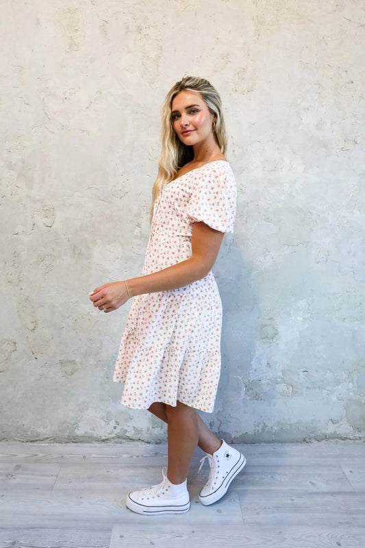The Joan Dress in Apple Blossom- Misses & Plus (S-4X)