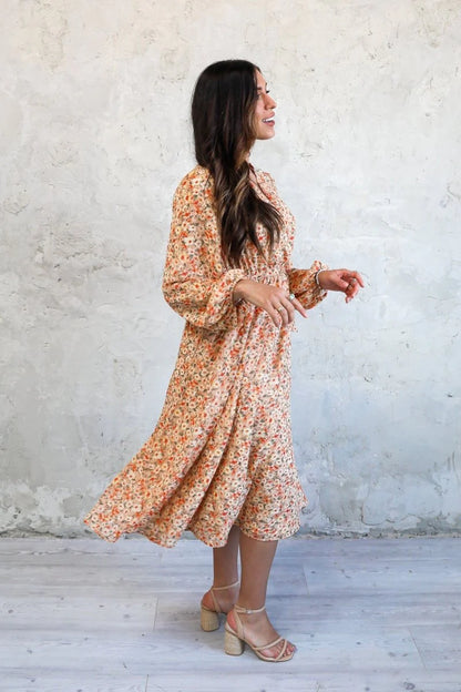 Lark Dress in Apricot Gelato- Misses & Plus (S-4X)