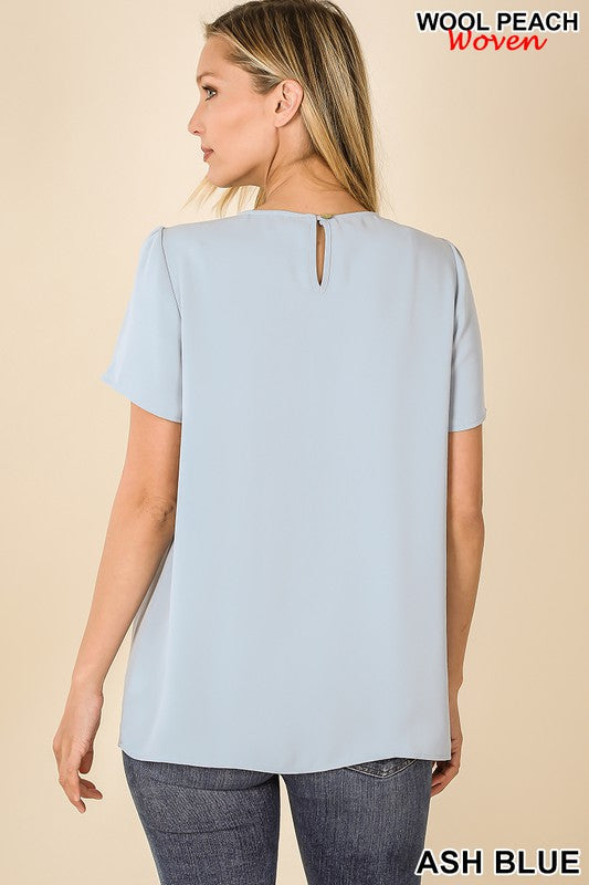 Anna Top in Lt Grey- Misses (S-XL)