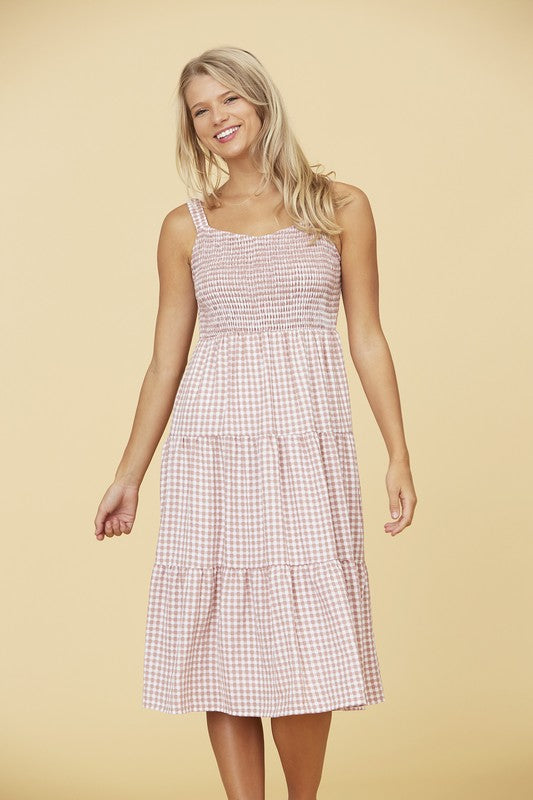 Tinsley Dress in Dusty Pink- Plus (1X-3X)
