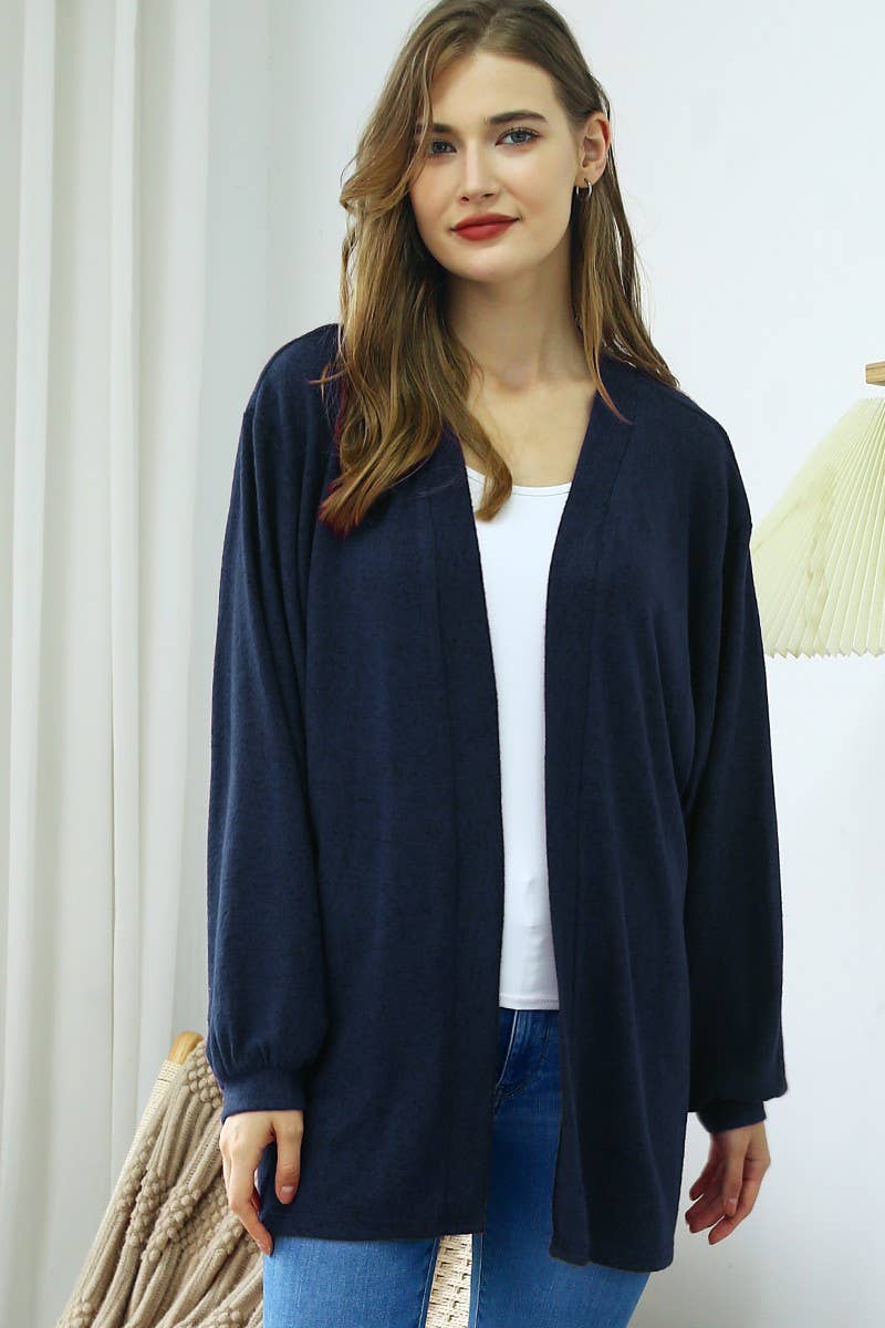 Zayla Cardigan in Navy- Misses and Plus (S-3X)