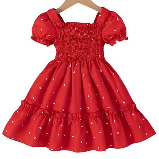 Addyson Dress in Red- Girls (1-2Y - 7-8Y)