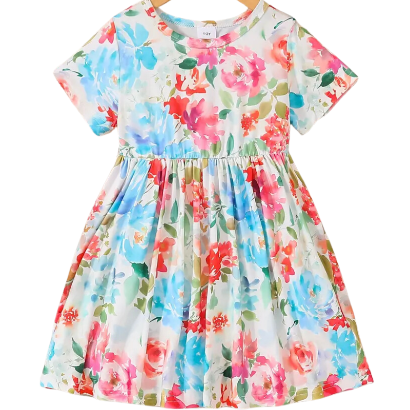 Sunrise Floral Dress in Multi- Girls (1-2Y - 7-8Y)