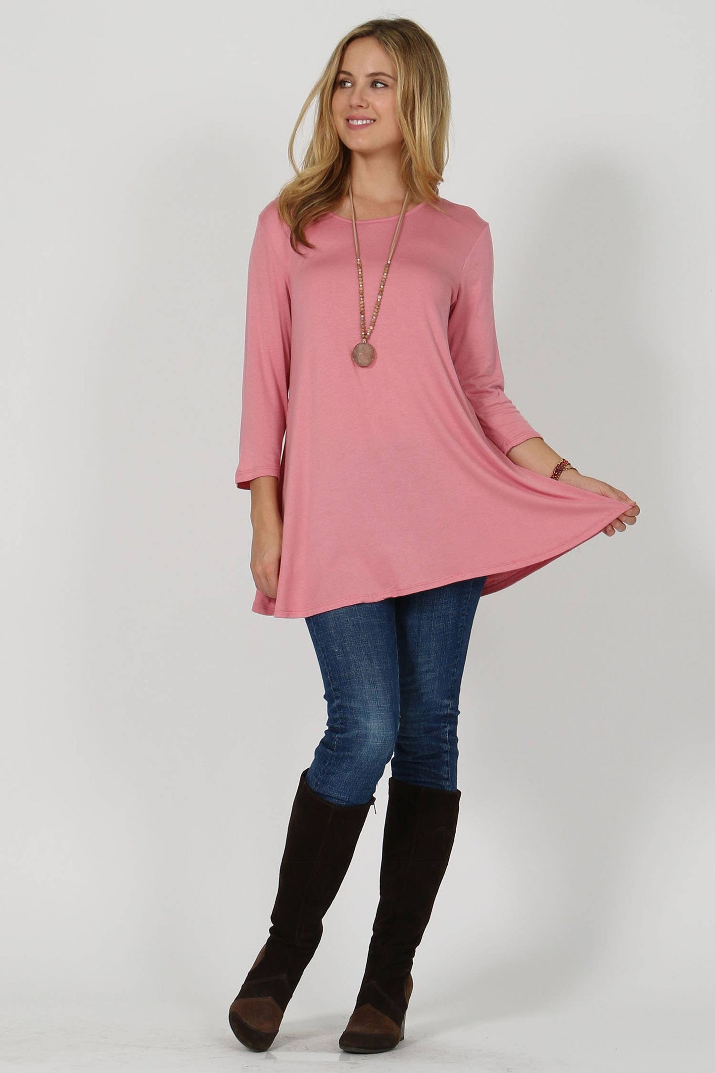 Taiga Top in Dusty Pink- Misses