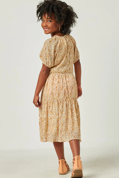 Serenity Dress in Yellow- Tween (S7/8 - XL13/14)