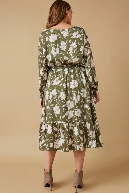 Kanana Dress in Forest Green- Plus (1X)