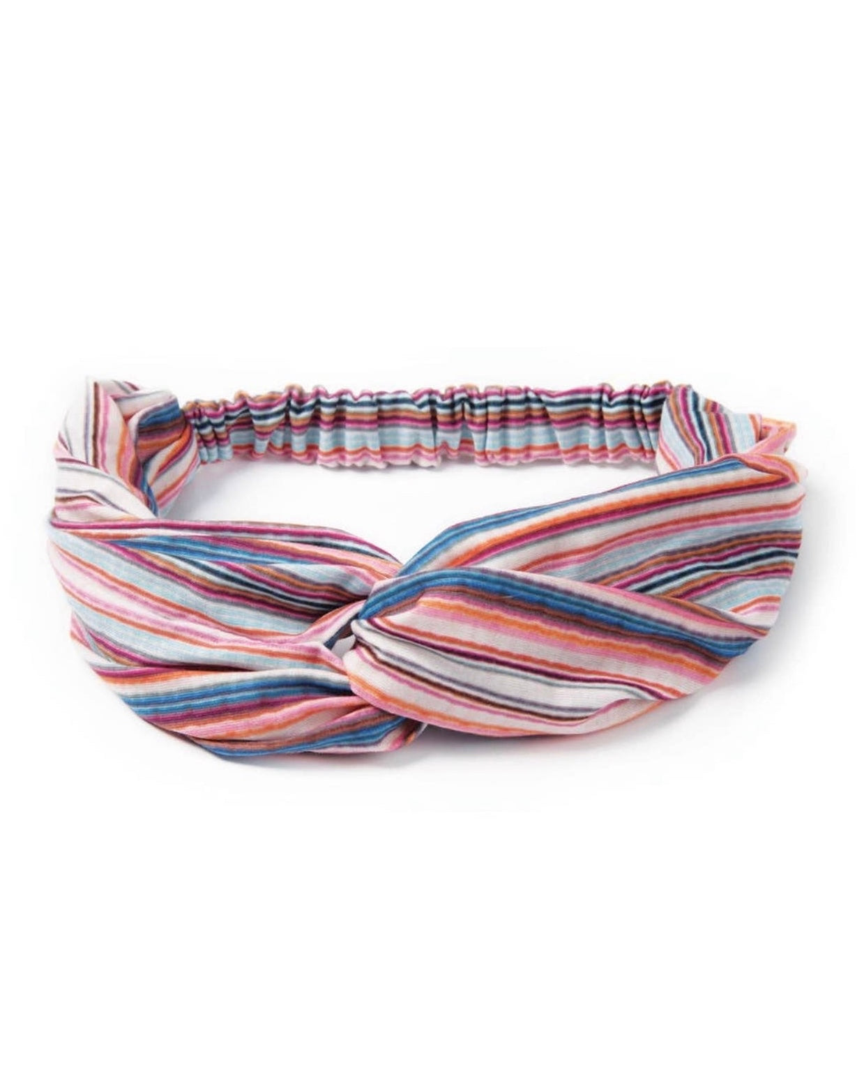Southwest Stripe Jersey Knit Twist Wide Headband